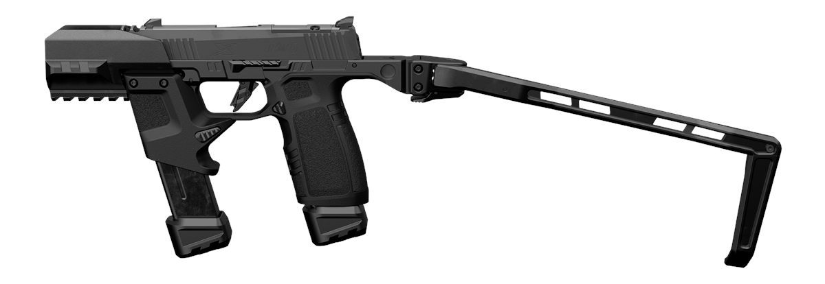 Tyrant CNC TDP365TWSBLK Black Aluminum/Polymer Folding Fits Sig P365