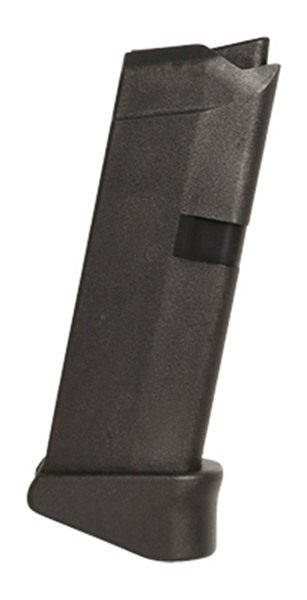 GLOCK Factory Original 43 Magazine w/EXT Finger Black Polymer Rest 9mm Luge view 3