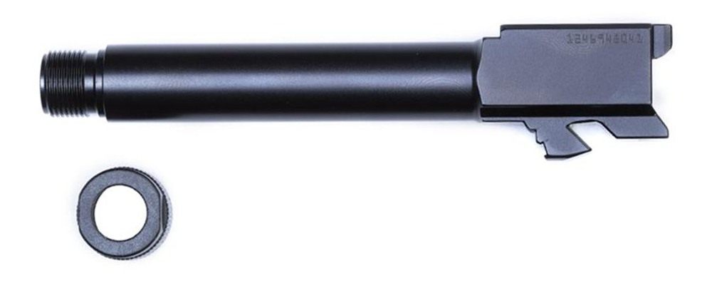Glock Factory 19/19x/45 Gen5 Handgun Barrel RH 9mm Luger 1/2x28 Threaded Bl view 2