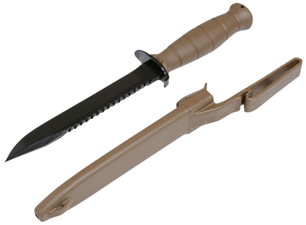 Glock KD039179 Fixed Field Knife w/Saw 6.5in Blade 11.4in Overall FDE