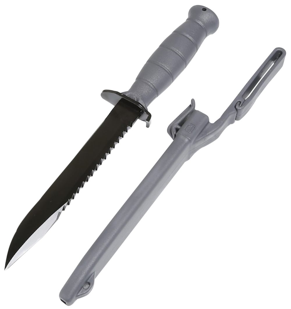 Glock Field Knife Fixed Blade 6.5 Inch Grey Clip Point