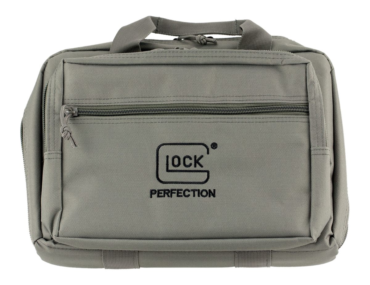 Glock Apparel Double Pistol Case, Gray, 12.5in X 9.5in X 4.5in, Padded Comp view 2