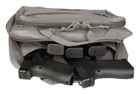 Glock Apparel Double Pistol Case, Gray, 12.5in X 9.5in X 4.5in, Padded Comp view 5