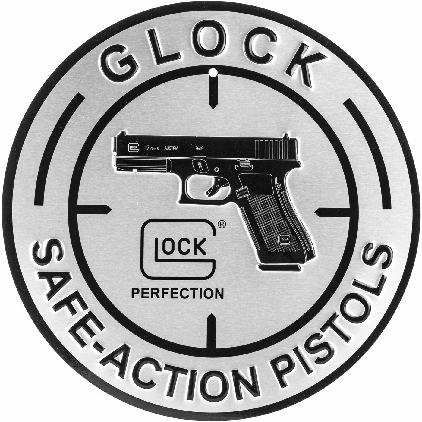 Glock AD00060 Glk Safe Action Aluminum Sign Hunting Shooting Equipment