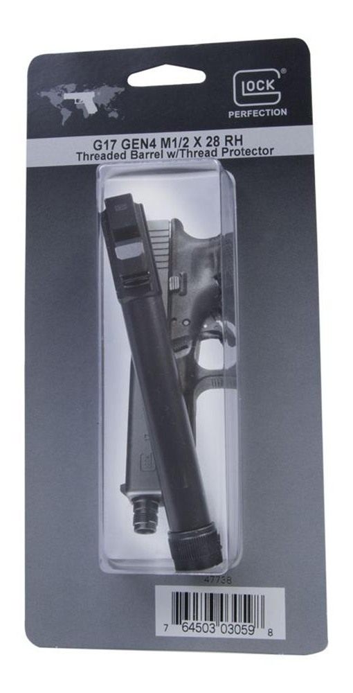 Glock Factory 17 Gen4 Handgun Barrel RH 9mm Luger 1/2x28 Threaded Black view 2
