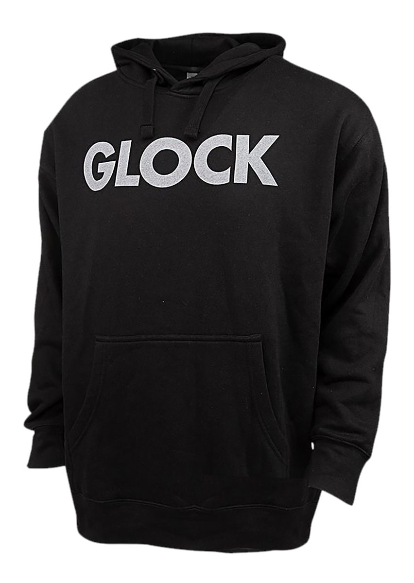 Glock Traditional Type Font Hoodie, Black, 2X-Large