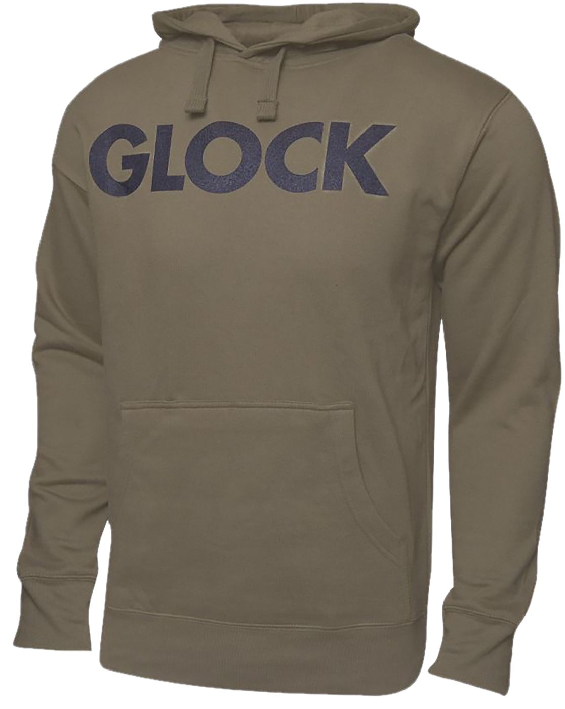 Glock Traditional Type Font Hoodie, Olive Green, Medium