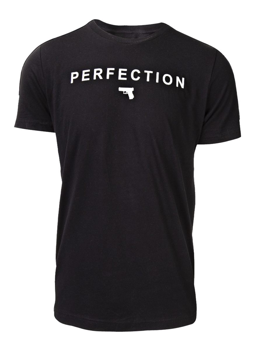 GLOCK AA75127 Perfection Pistol Black Cotton Short Sleeve XL
