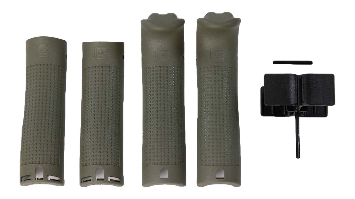 GLOCK 39841 Backstrap/Beavertail Set Battlefield Green Polymer