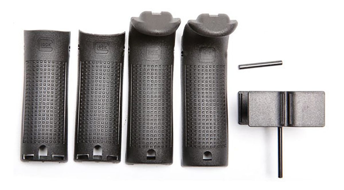 GLOCK 30820 Backstrap/Beavertail Set Black Polymer