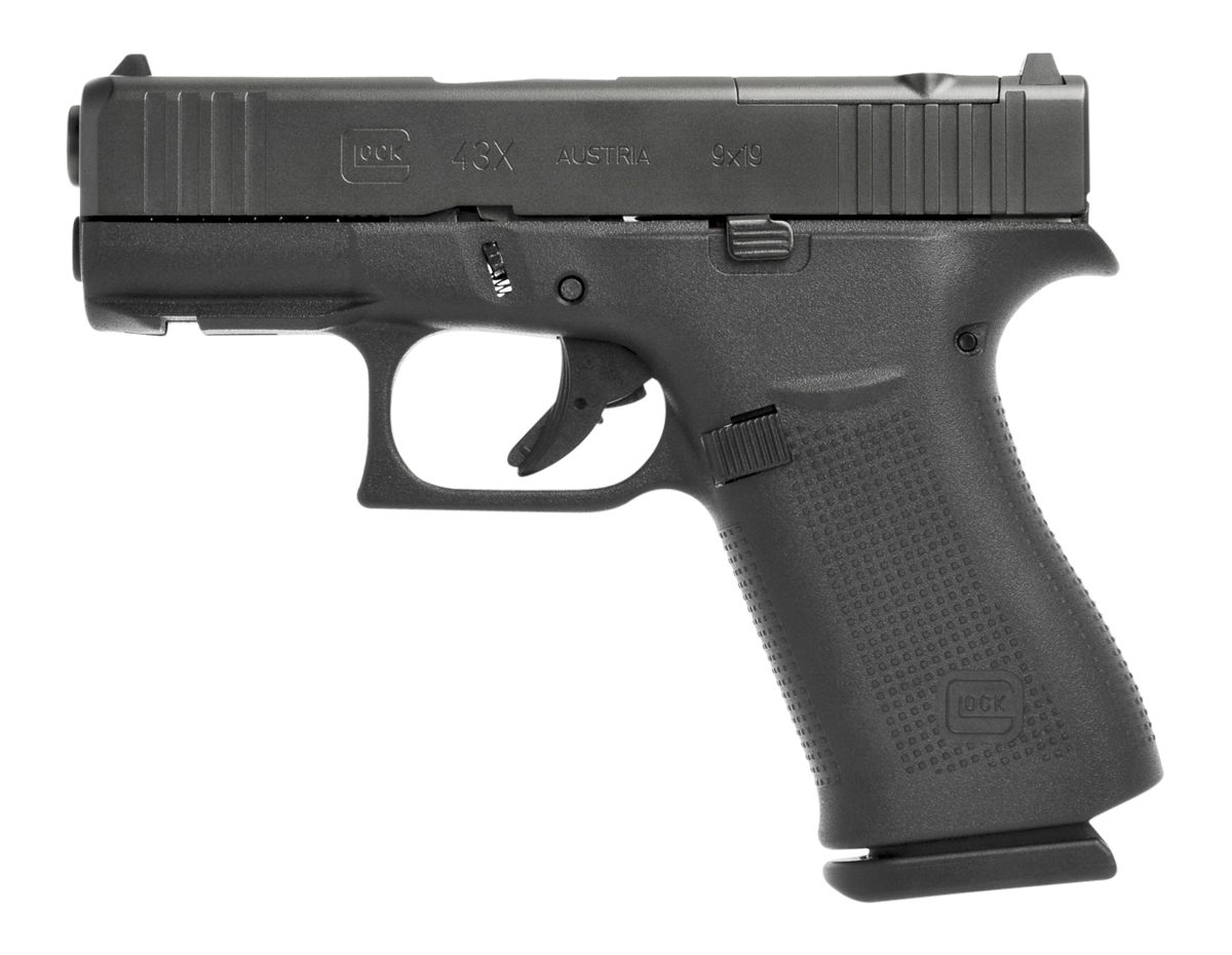 GLOCK UX4350201FRMOS G43X MOS Slim Sub-Compact 9mm Luger 10+1 3.41in Black