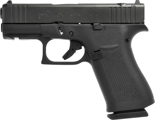 GLOCK UX4350201FRMOS G43X MOS Slim Sub-Compact 9mm Luger 10+1 3.41in Black view 3