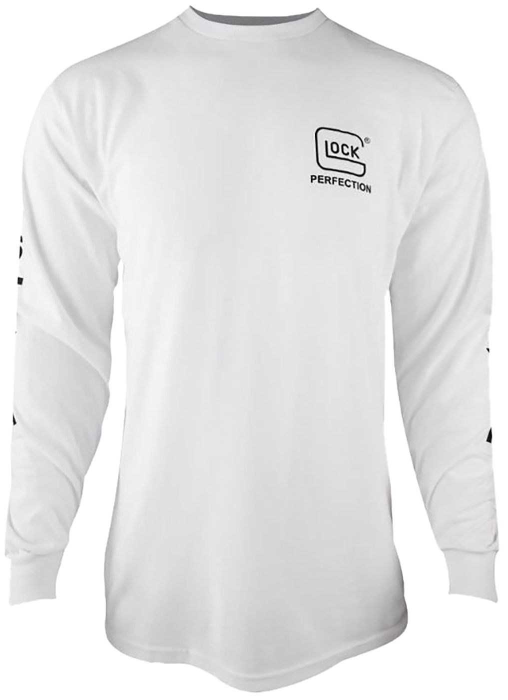GLOCK AP96096 Perfection Long Sleeve Tee White Pre-Shrunk Cotton 2XL