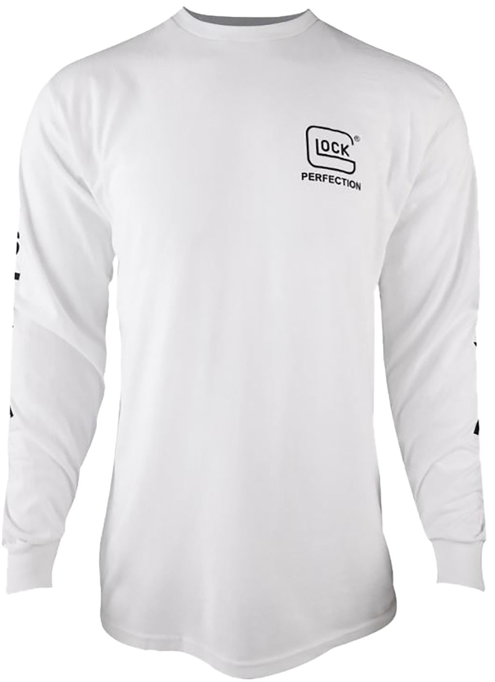 GLOCK AP96097 Perfection Long Sleeve Tee White Pre-Shrunk Cotton 3XL