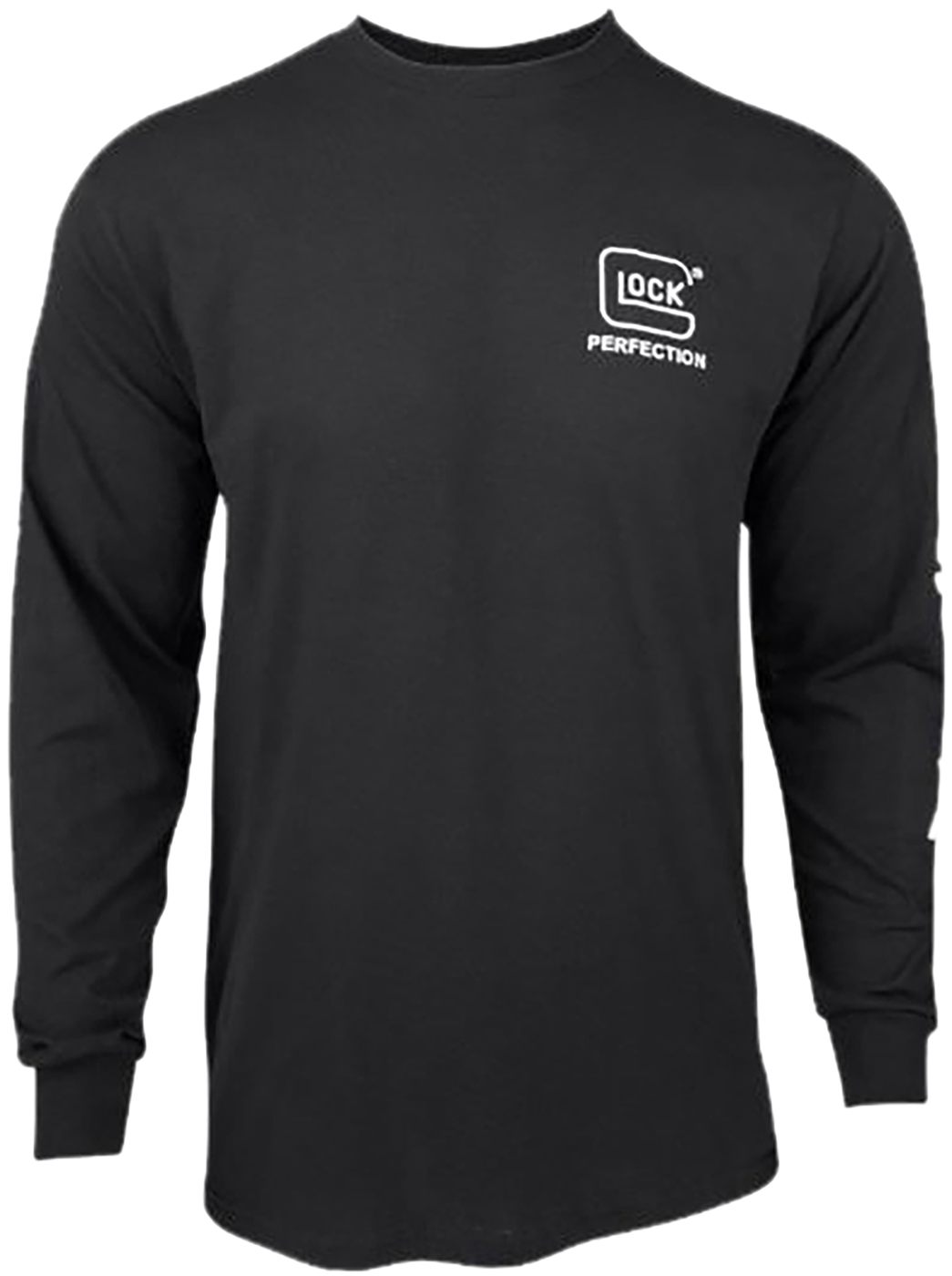 GLOCK AP96098 Perfection Long Sleeve Tee Black Pre-Shrunk Cotton Small