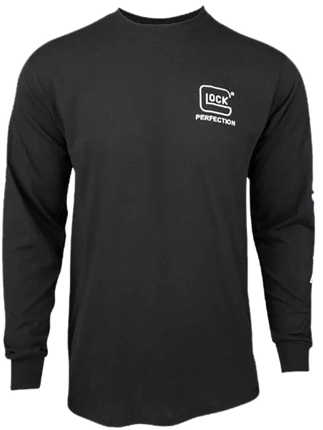 GLOCK AP96100 Perfection Long Sleeve Tee Black Pre-Shrunk Cotton Large