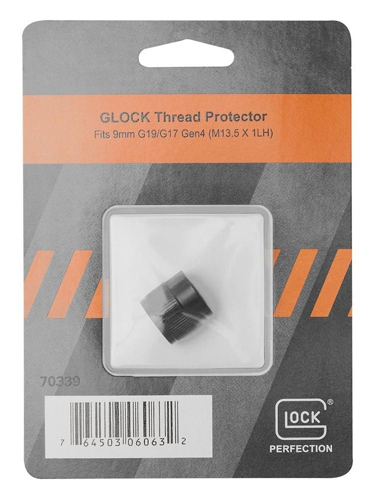 Glock Factory Thread Protector for 9mm Luger G19/G17 Gen 4 M13.5x1LH Black view 2
