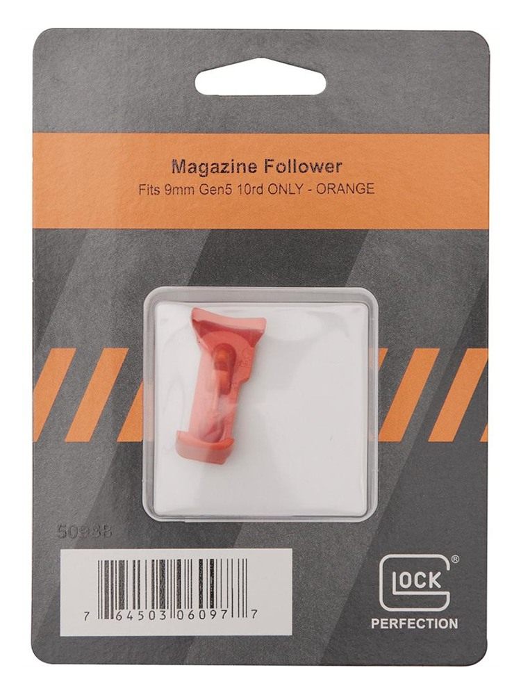 Glock Factory Magazine Follower 9mm Luger Orange