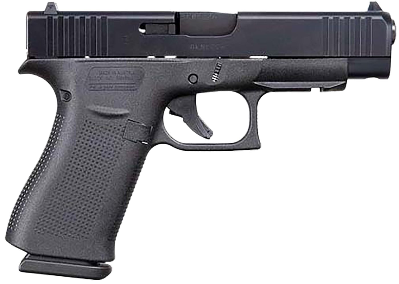 GLOCK UA4850201FR G48 Gen5 Slim Compact 9mm Luger 10+1 4.17in Black Steel B