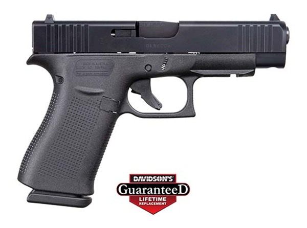 GLOCK UA4850201FR G48 Gen5 Slim Compact 9mm Luger 10+1 4.17in Black Steel B view 2