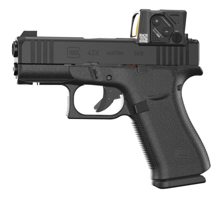 GLOCK 43X MOS8 w/Aimpoint COA BOF/Ucsr Optic Handgun 9mm Luger 10rd Magazin view 2
