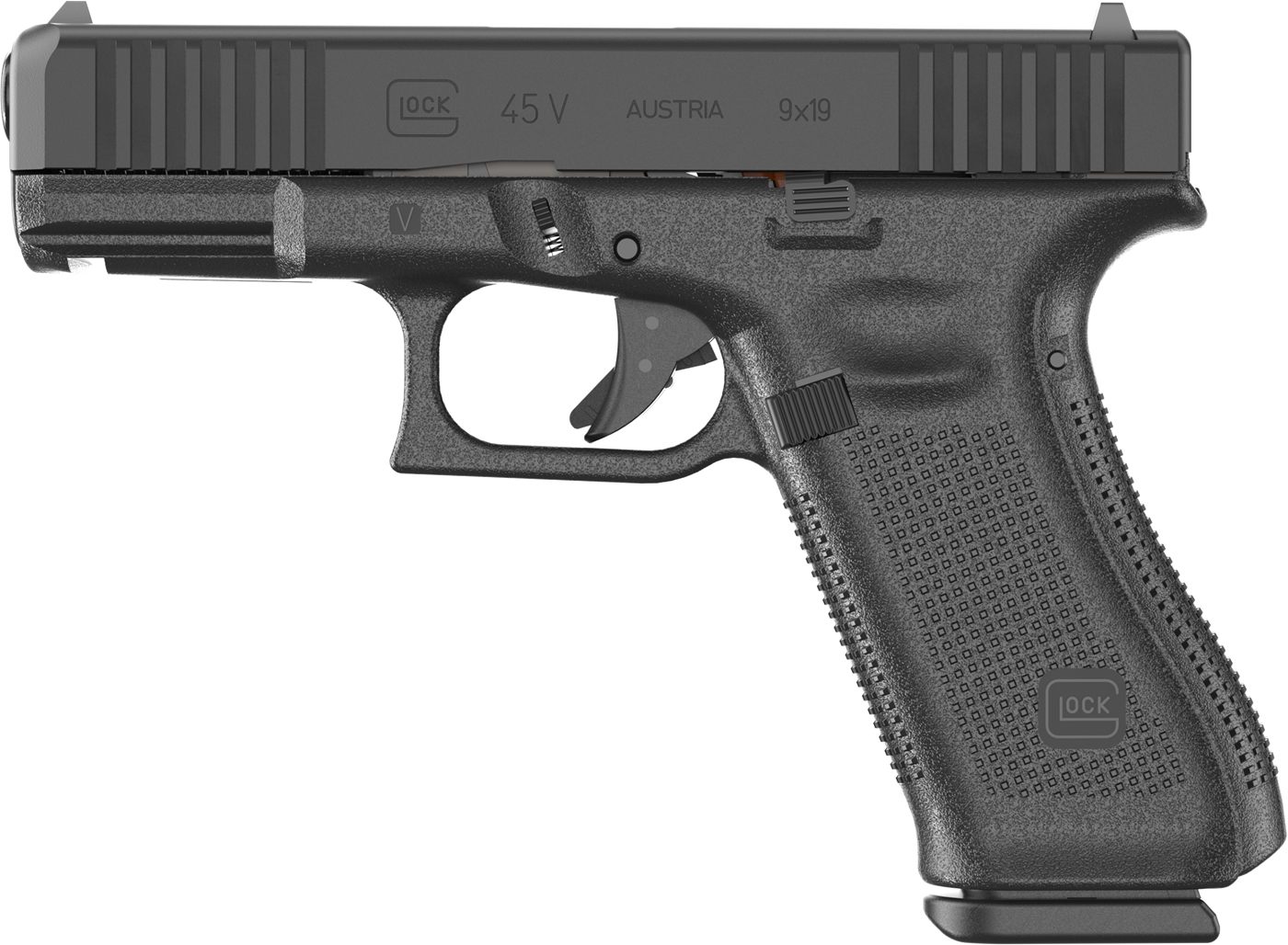 Glock PV4550203 G45 V Crossover 9mm Luger 17+1 4.02in Black GMB Barrel, nDL