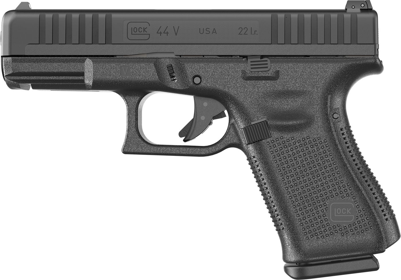 GLOCK UV4450101 G44 V Compact 22 LR 10+1 4.02in Black GMB Barrel, Matte Ser