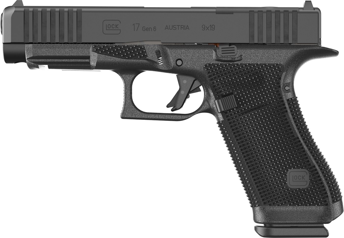 Glock 17 Gen 6 Handgun 9mm Luger 10rd Magazines(3) 4.49in Barrel Black Opti