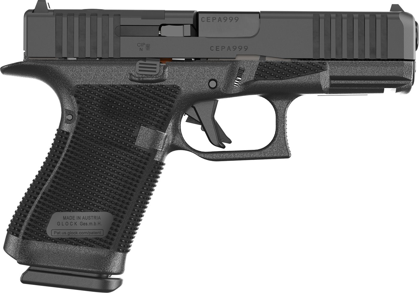 GLOCK P61950203 G19 Gen6 9mm Luger 15+1 4.02in Black GMB Barrel Optic Ready view 2