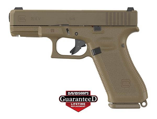 Glock UV1950701X G19X V 9mm Luger 10+1 4.02in Black GMB Barrel, Coyote nPVD view 2