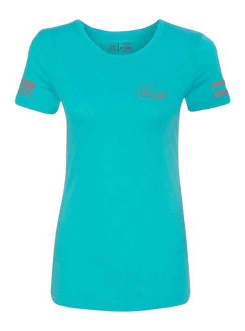 Glock Glk Ap96447 Girl Flag Tee 2xl Teal