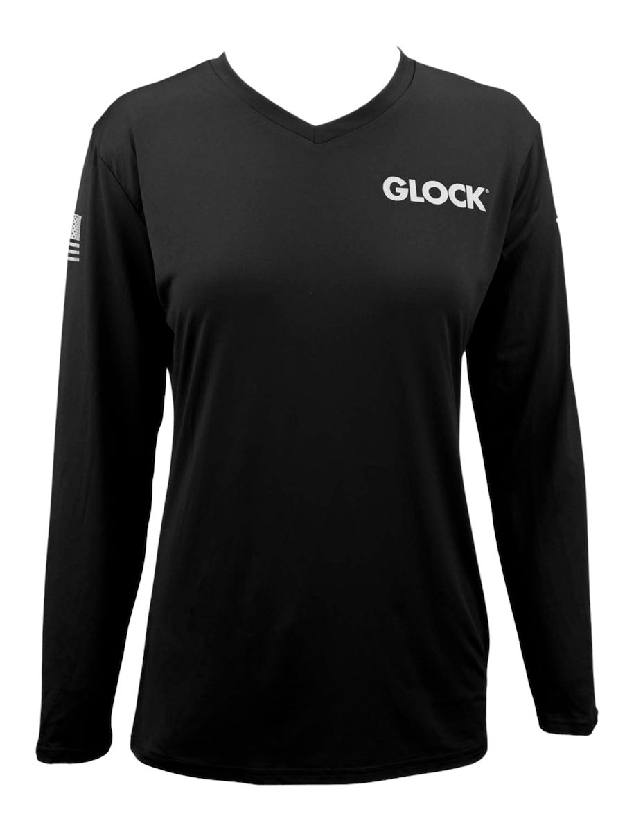 GLOCK LADIES PERFORMANCE LONG SLEEVE SHIRT LG BLACK