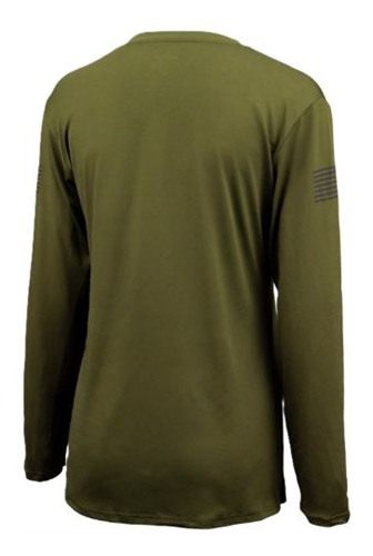 GLOCK HOODED PERFORMANCE LONG SLEEVE SHIRT MED GREY view 3