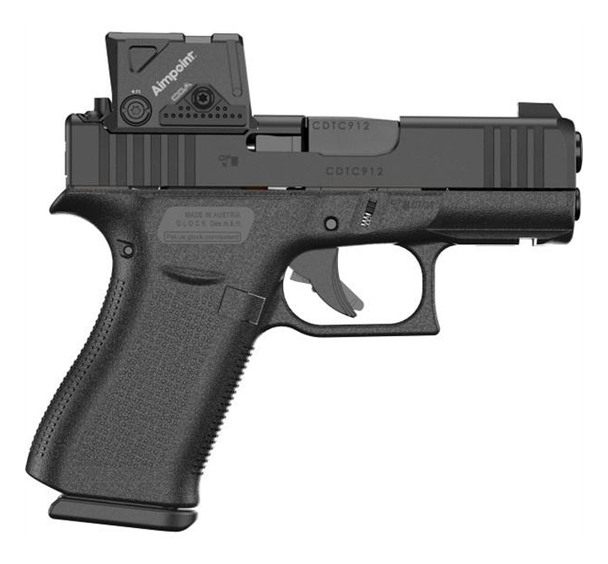 Glock PX4350B03FRMOS8A4 G43X MOS8 w/Aimpoint 9mm Luger 15+1 3.41in Black GM view 3