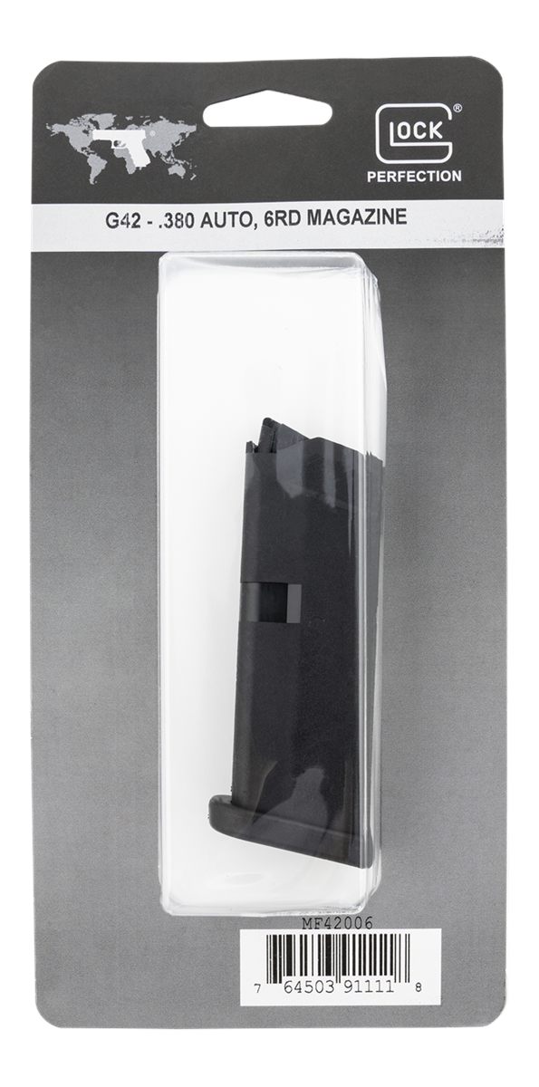 Glock Factory Original 42 Magazine .380 ACP 6/rd