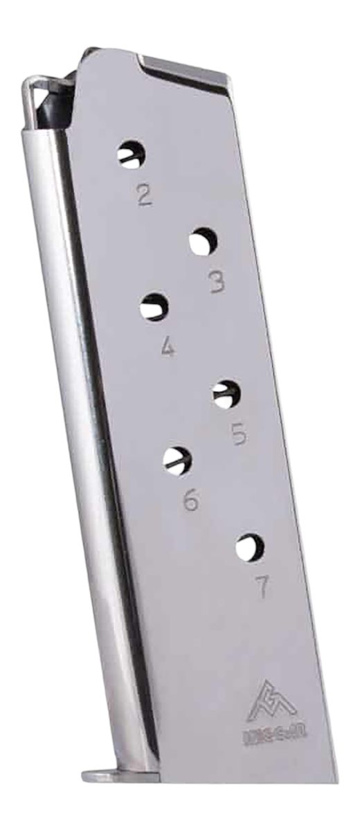 Mec Gar Magazines MGCG4507N Colt Government 7rd 45 ACP, Nickel Stainless St