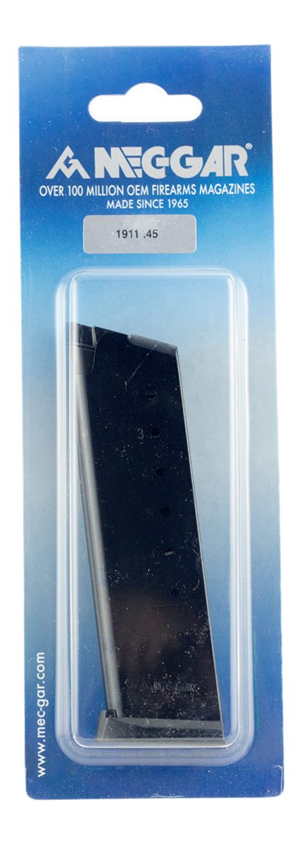 Mec Gar USA MGCG4508BPF 1911 Government 8rd 45 ACP, Blued Carbon Steel