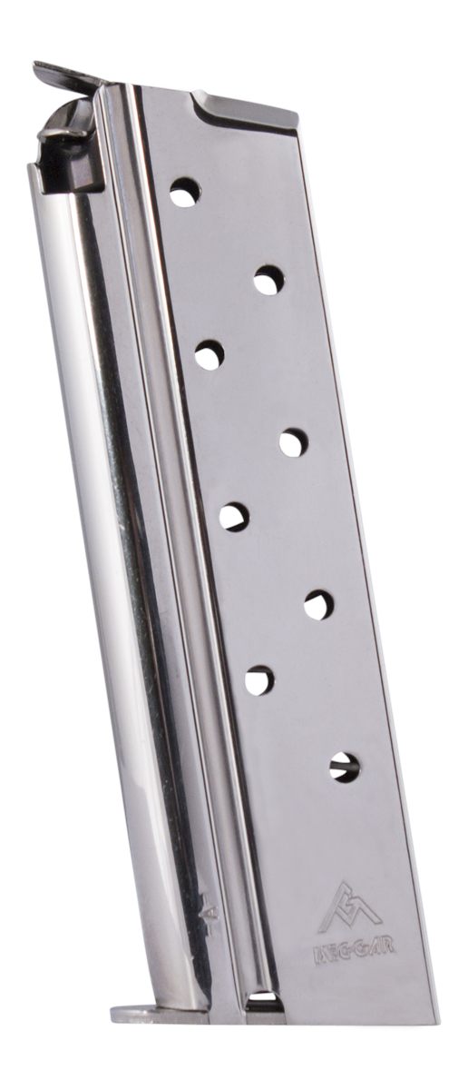 Mec Gar USA MGCGGOV10N 1911 Government 8rd 10mm Auto, Fits Nickel Carbon St