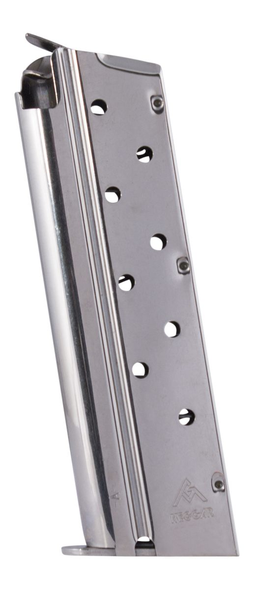 Mec Gar USA MGCGOV9LN 1911 Government 9rd 9mm Luger, Nickel Carbon Steel