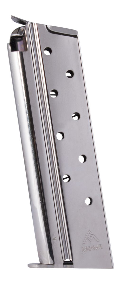 Mec Gar Magazines MGCGGOV38N 1911 Government 9rd 38 Super, Nickel Carbon St