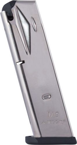 Mec Gar Magazines Beretta 92FS 2G 92X / M9 Handgun Nickel 9mm Luger 15/rd