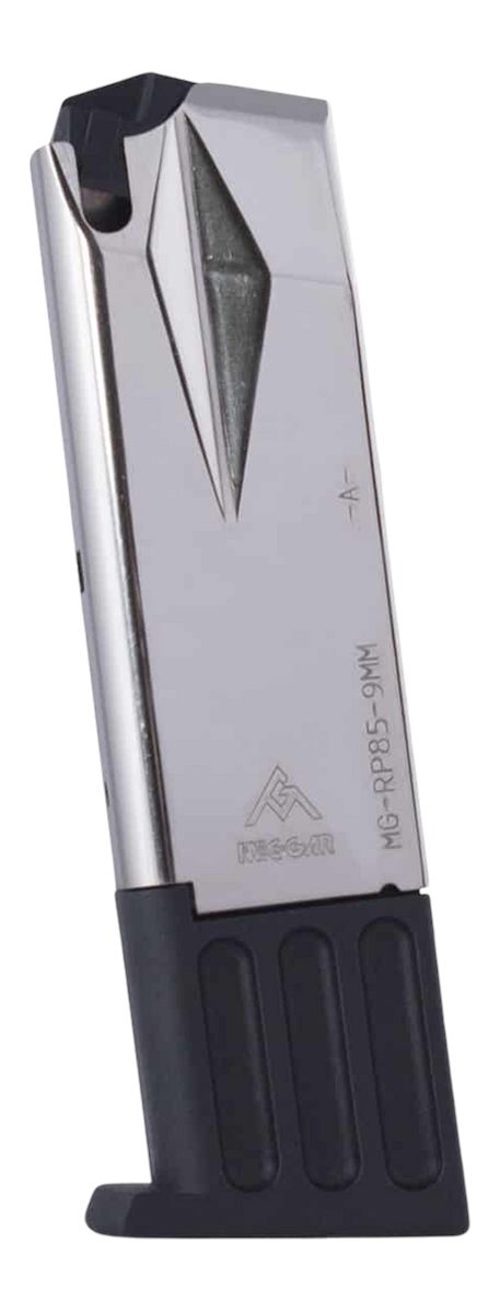 Mec Gar Magazines Handgun Ruger P85/89/93/94/95/PC9 9mm HT Nickel 10 rds