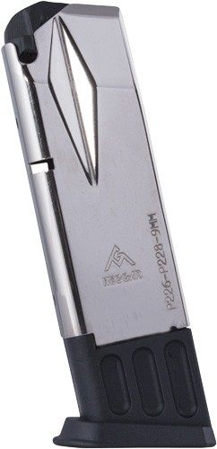 Mec Gar Magazines SIG P228 9MM Luger 10RD Nickel view 2