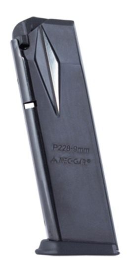 Mec Gar Magazines MGP22815B Sig 15rd 9mm Luger Fits P229/P228, Blued Carbon view 3