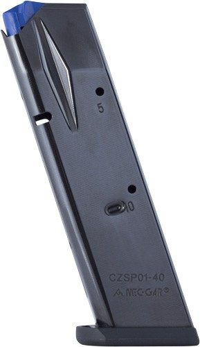 Mec Gar Magazines CZ 75B 40S W 10RD Blued view 2