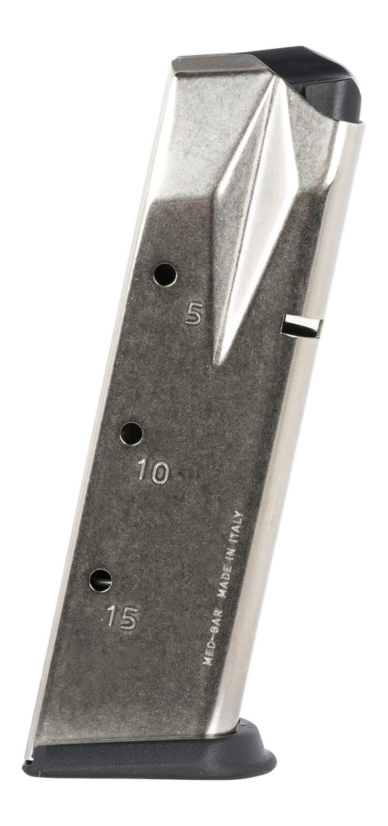 Mec Gar USA MGP22815N Sig 15rd Extended 9mm Luger, Fits P228 Nickel Carbon