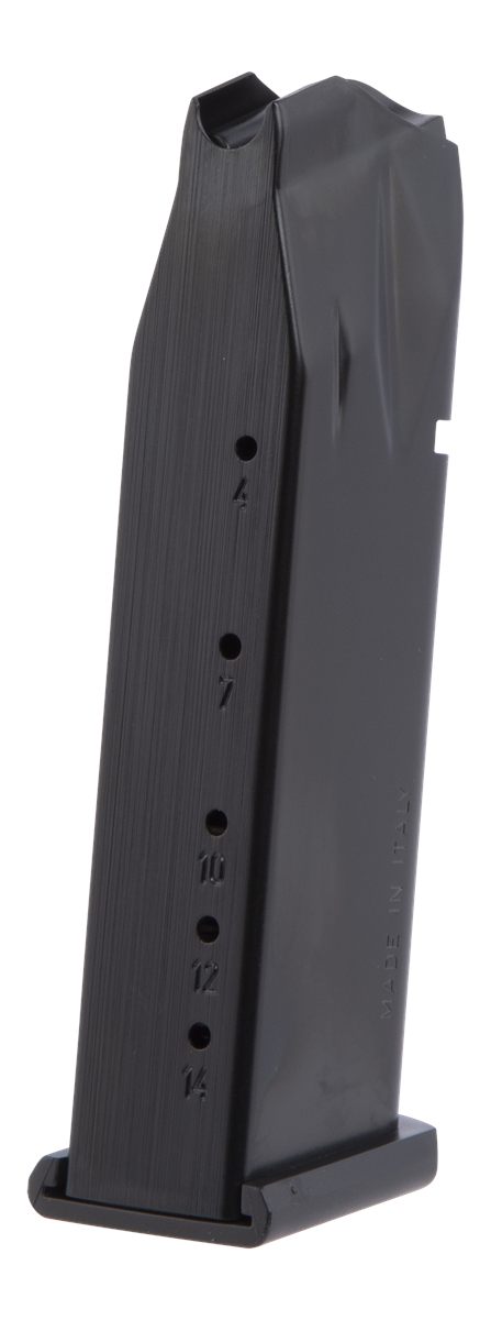 Mec Gar Magazines MGP144514AFC Para Ordnance 14rd 45 ACP Fits P-14, Blued w
