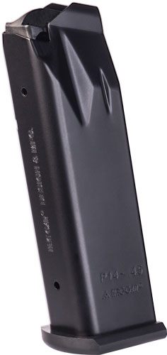 Mec Gar Magazines MGP144514AFC Para Ordnance 14rd 45 ACP Fits P-14, Blued w view 2
