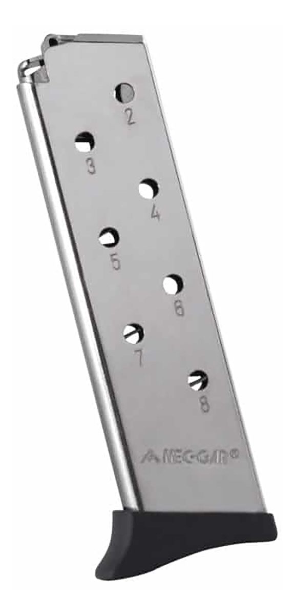 Mec-Gar MGBT3808N Bersa 8rd Detachable w/Finger Rest 380 ACP, Fits Bersa Thunder Nickel Carbon Steel