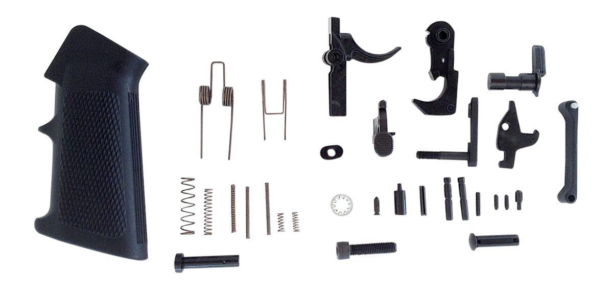 LBE Unlimited AR15LPKT Complete Lower Parts Kit w/Pistol Grip Trigger Guard